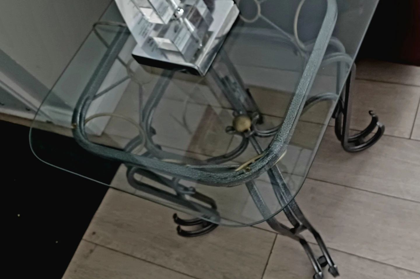 Glass Top Accent Table - photo 2