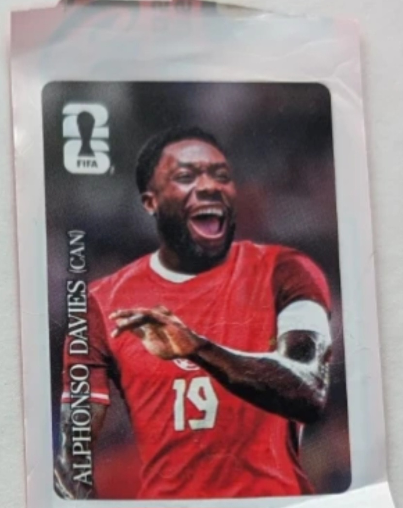 FIFA World Cup Panini Coca-Cola Sticker  - Alphonso Davies
