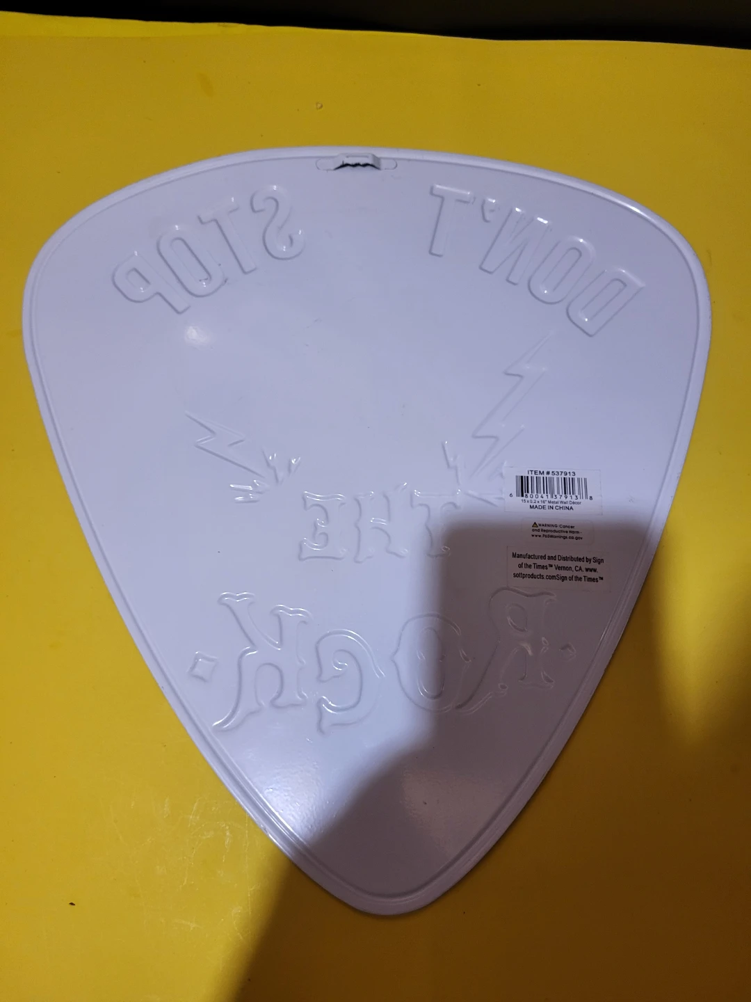 Don't Stop The Rock Guitar Tin Sign - photo 2