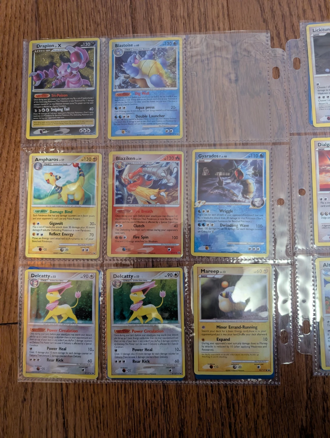 Assorted Pokémon Cards - platinum