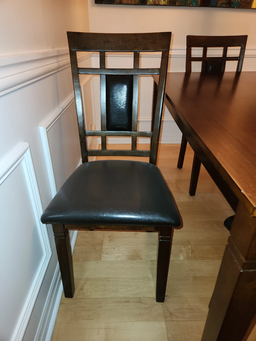 Wooden Dining Chair with Padded Seat - photo 4
