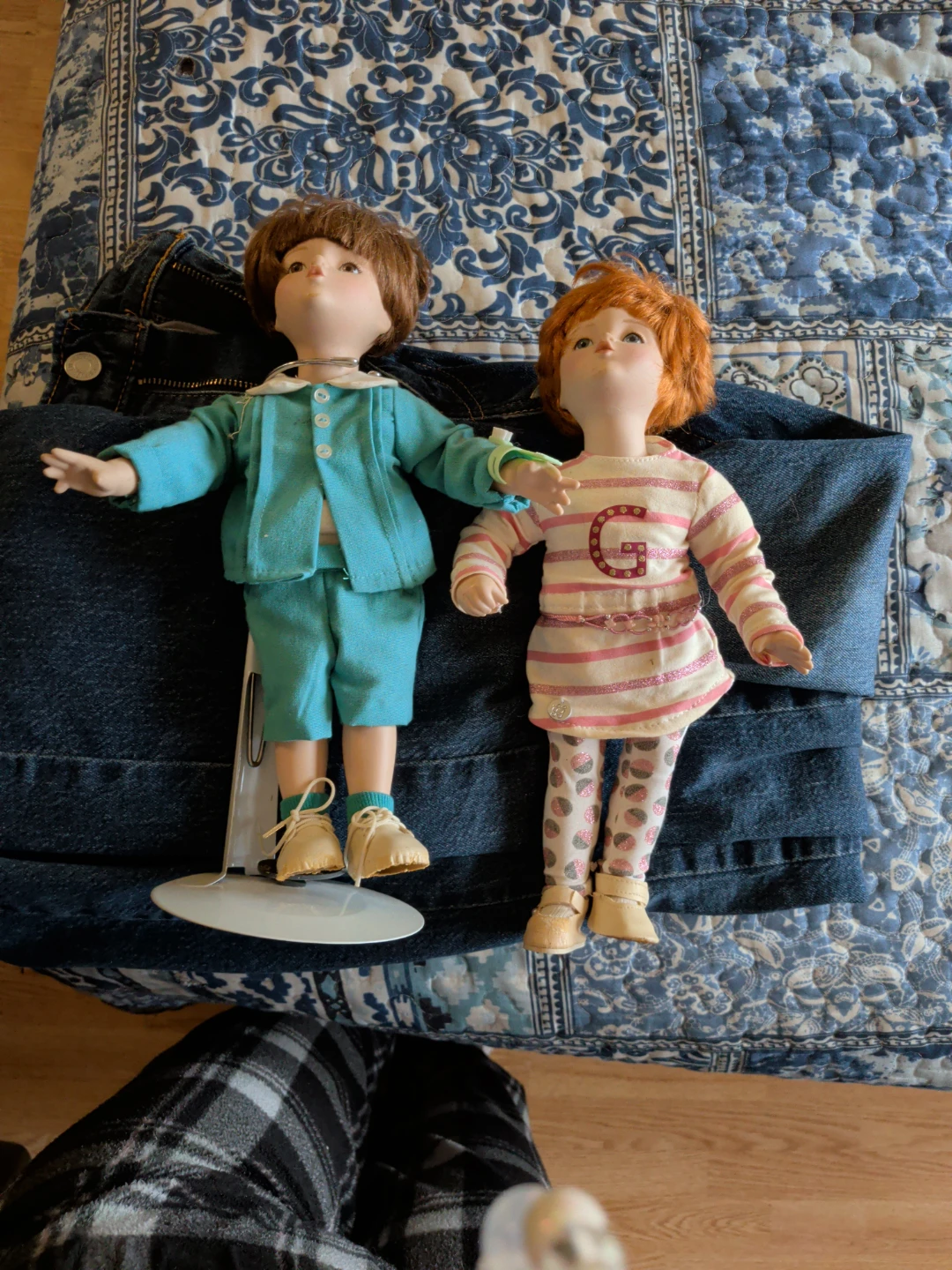 Vintage Doll with Outfit and Toothbrush Accessory
