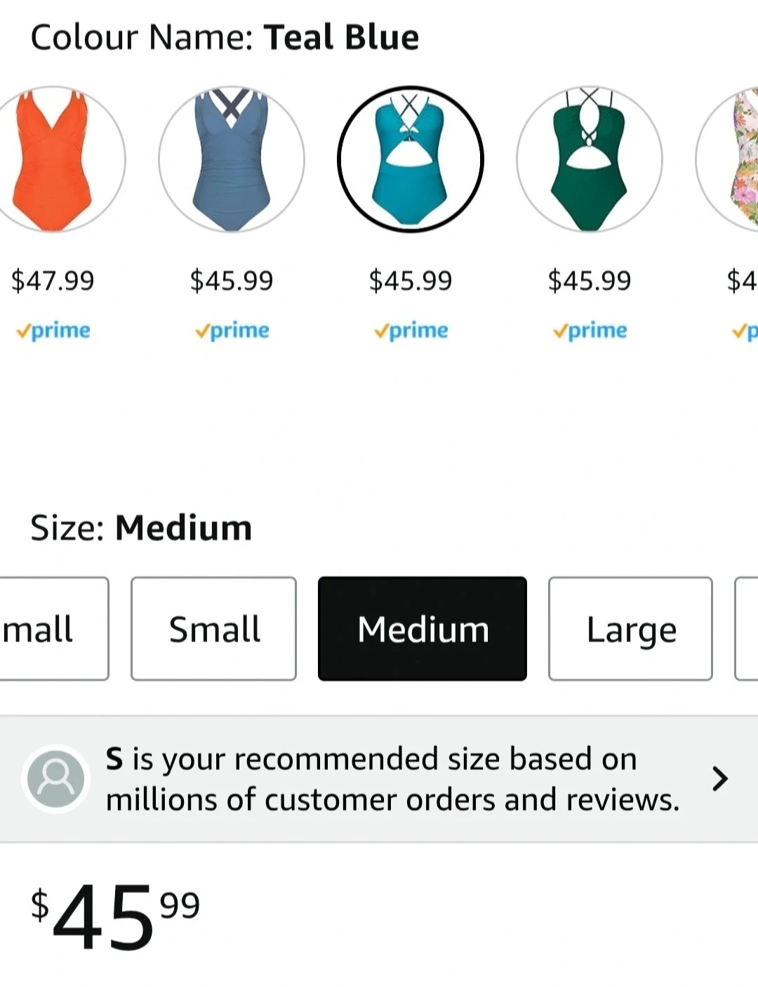 ⚽ Teal Blue One-Piece Swimsuit - Medium - photo 5