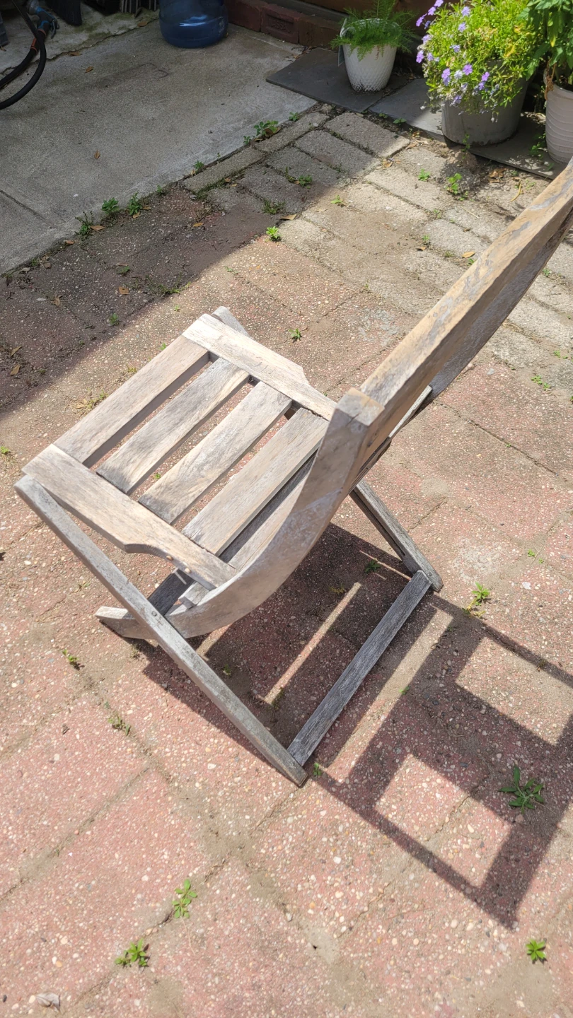 Pottery Barn Wood Folding Chair - photo 2