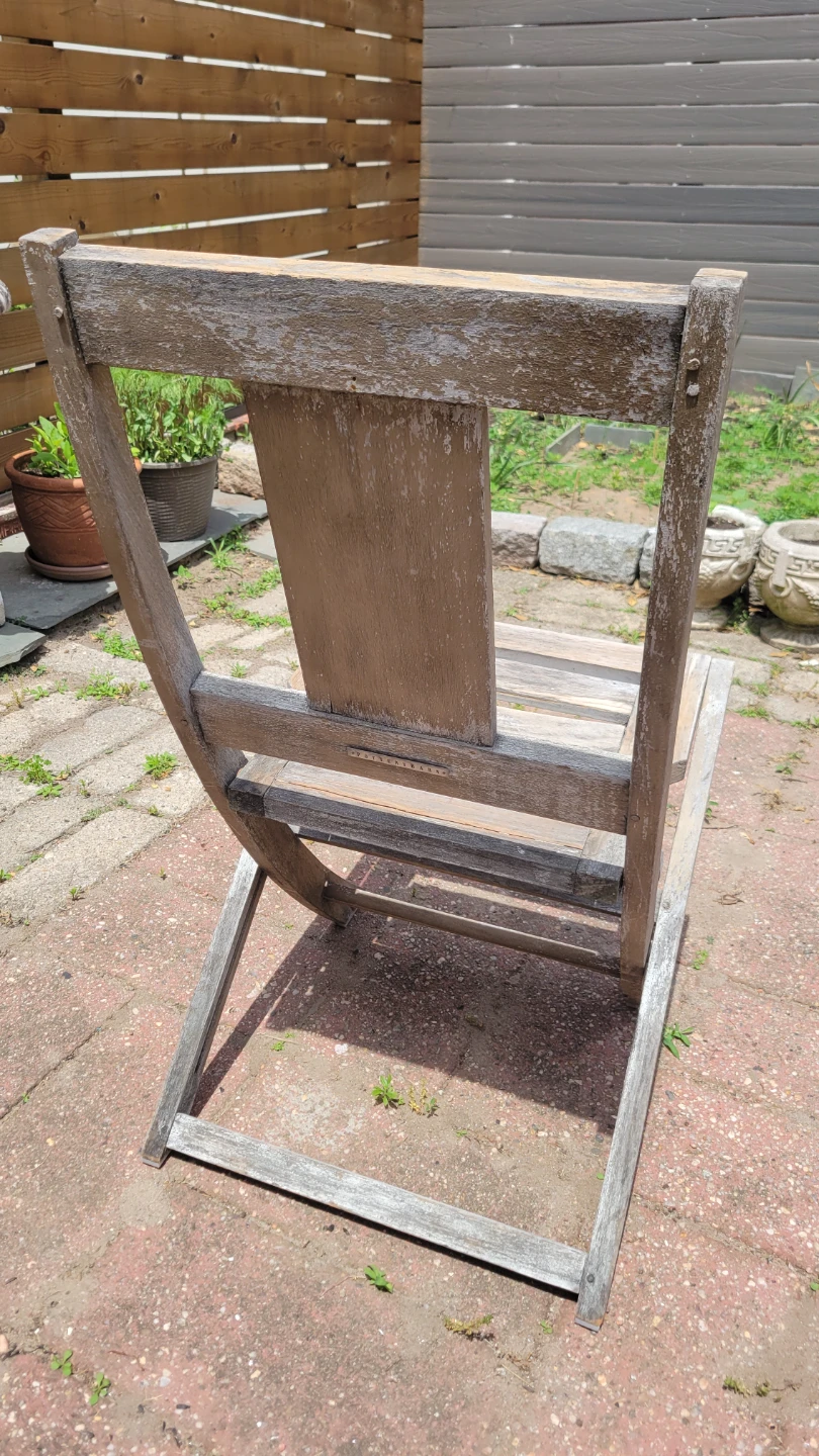 Pottery Barn Wood Folding Chair - photo 3