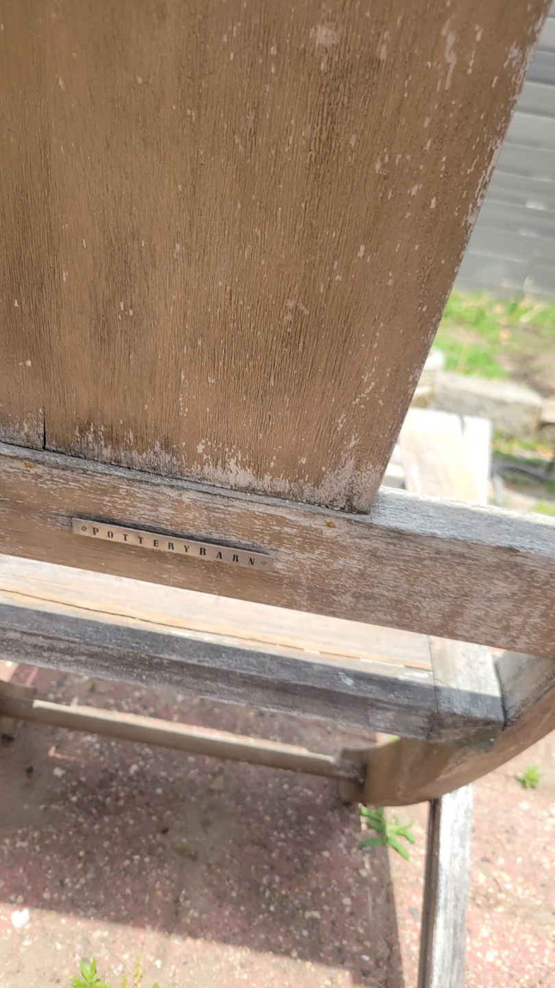 Pottery Barn Wood Folding Chair - photo 4