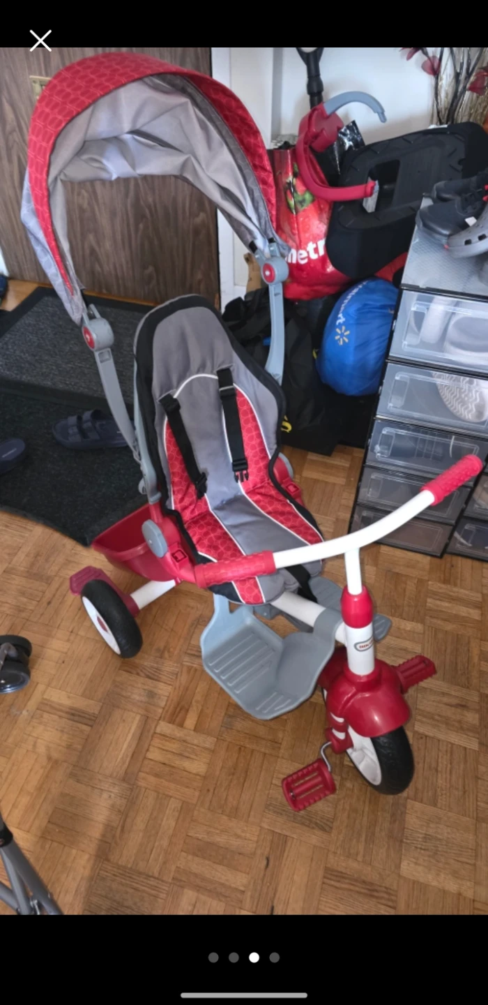 Little Tikes Red and Grey Trike with Canopy - photo 2