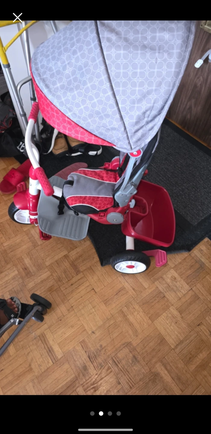 Little Tikes Red and Grey Trike with Canopy - photo 3