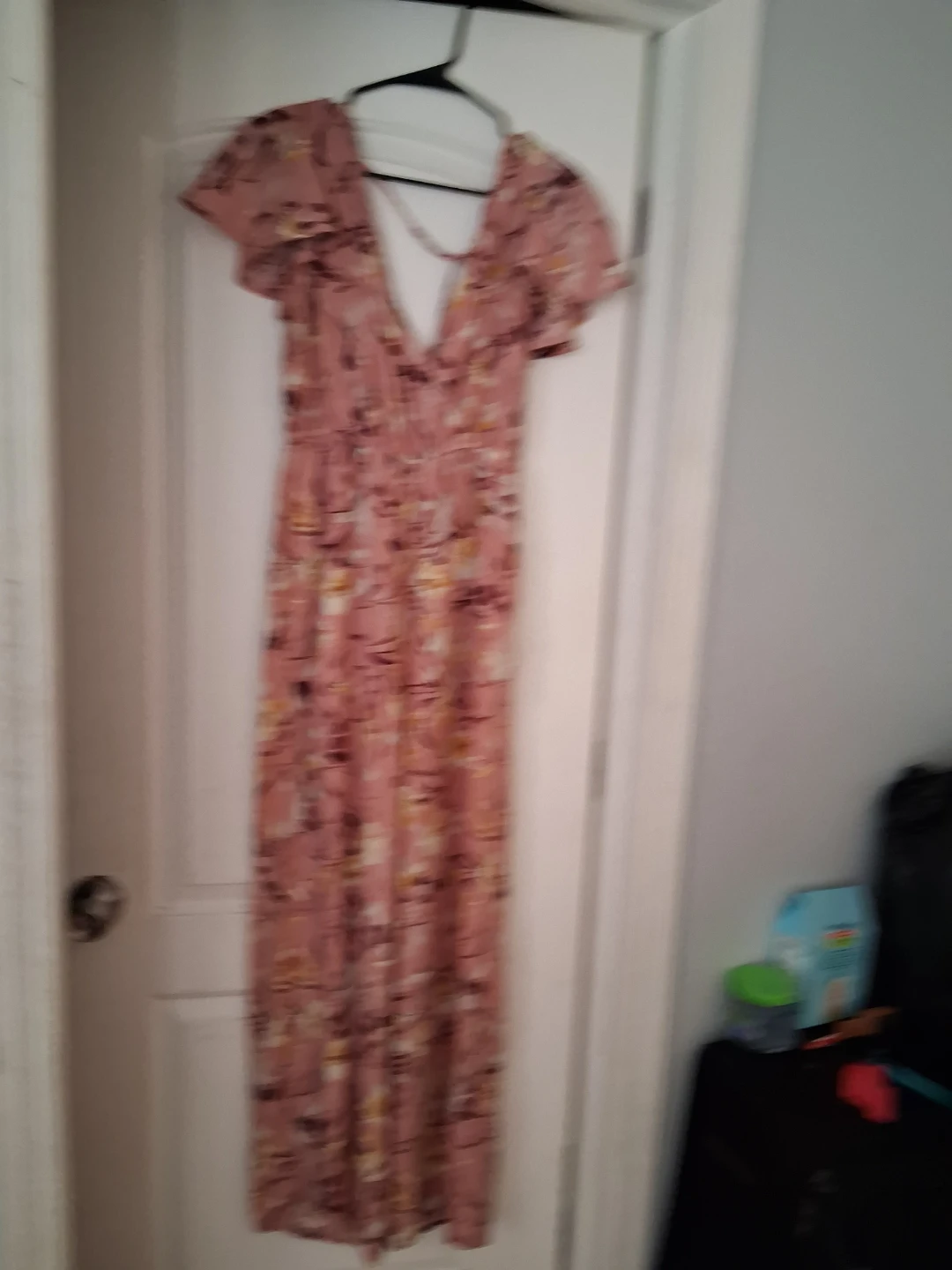 Pink Floral Maxi romper