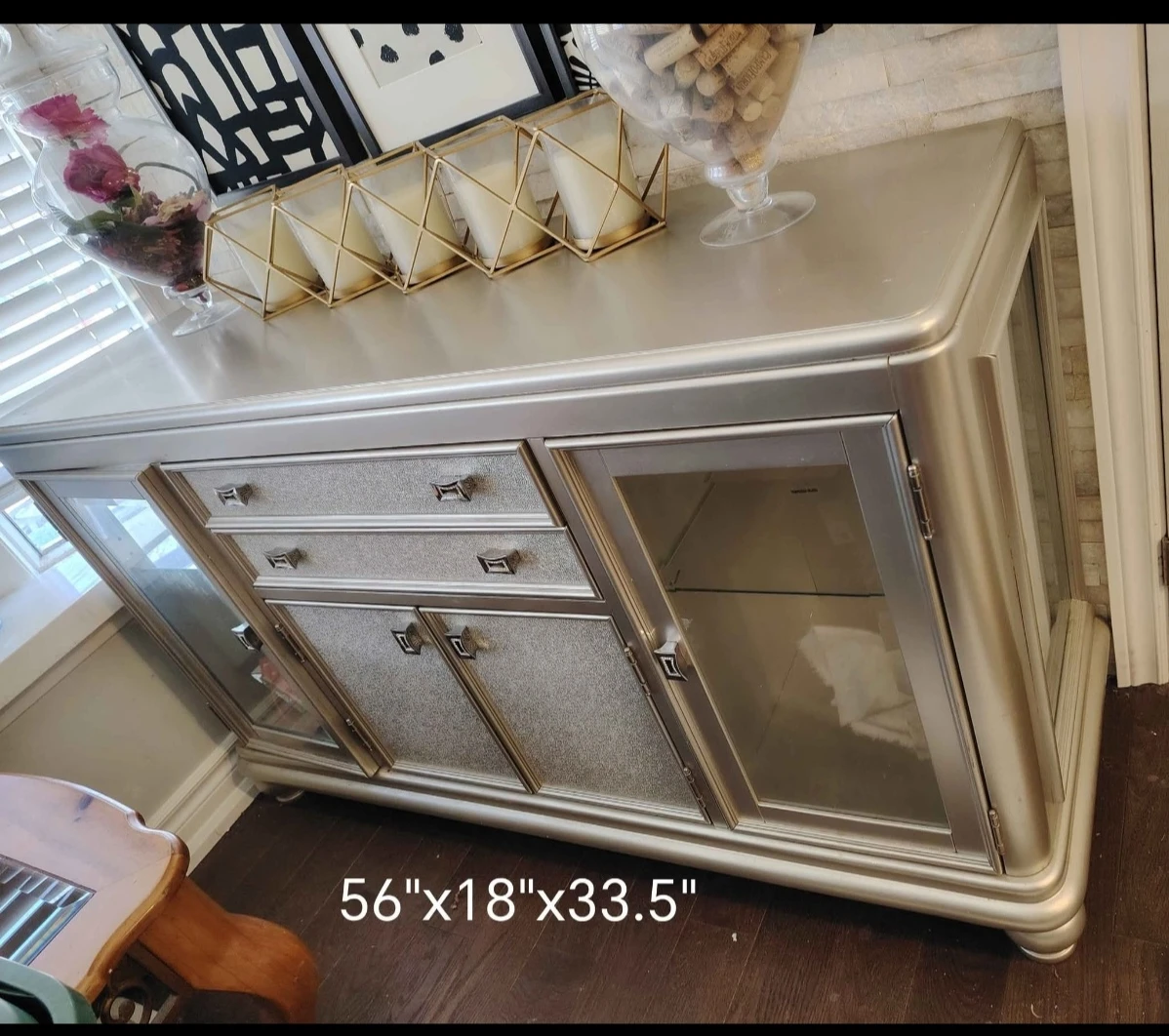 Dining Table and Chairs Set with Glass Top - photo 2
