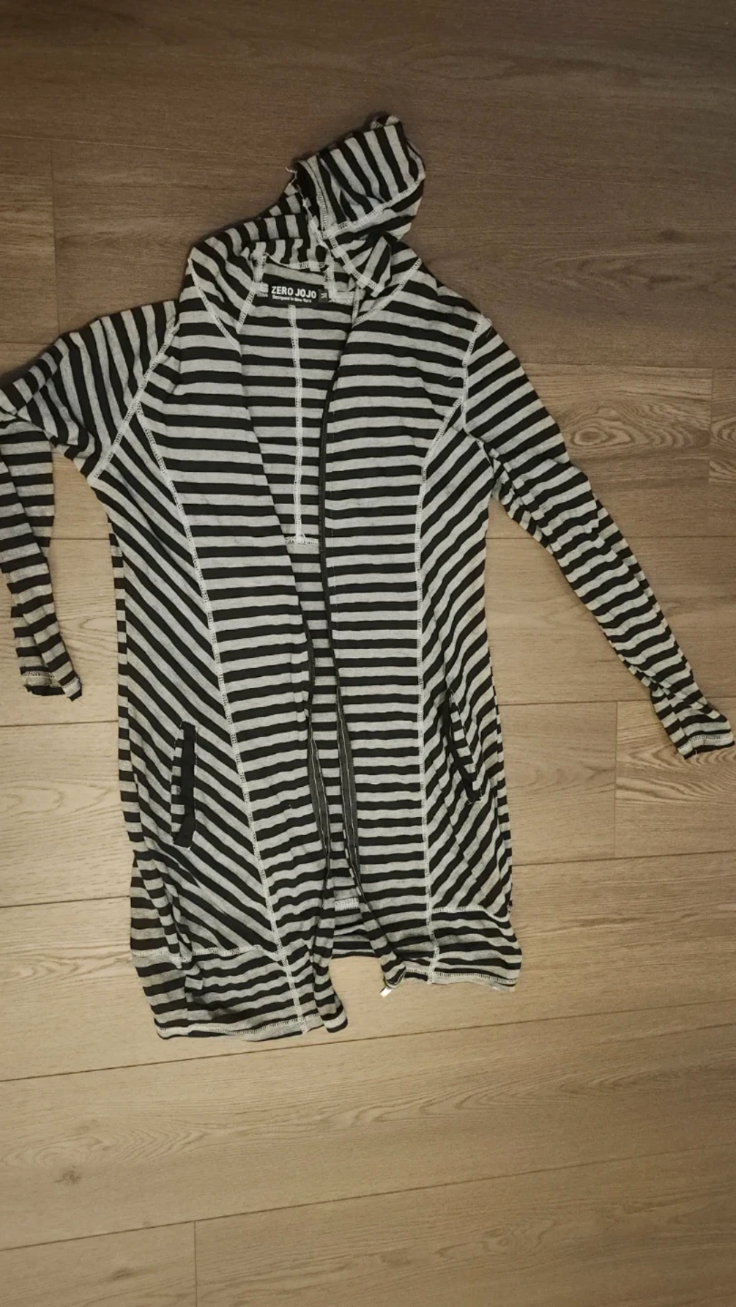 Zero JoJo Striped Hooded Cardigan- XS