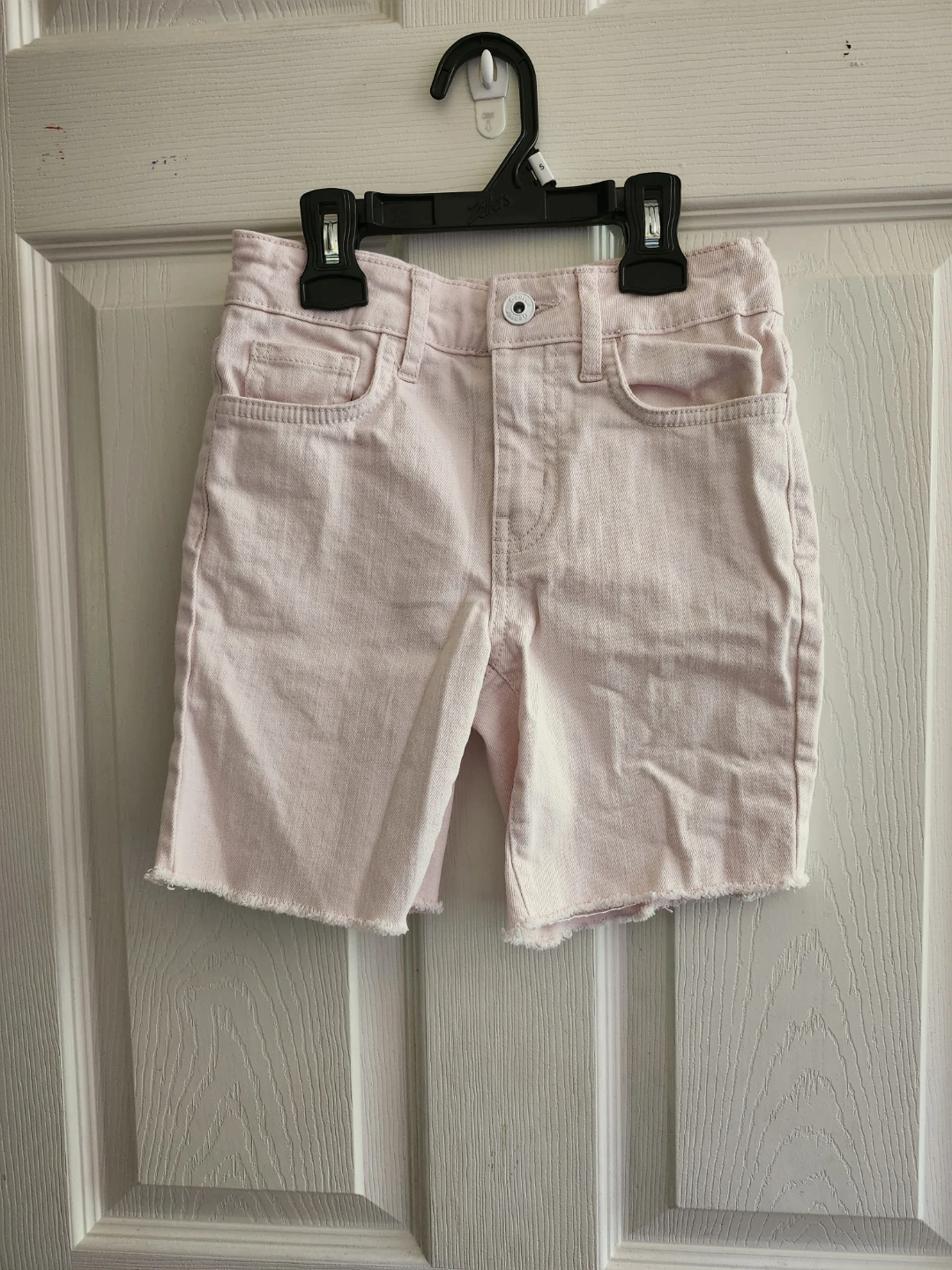 Kid Girl Pink Denim Shorts  - Size 8