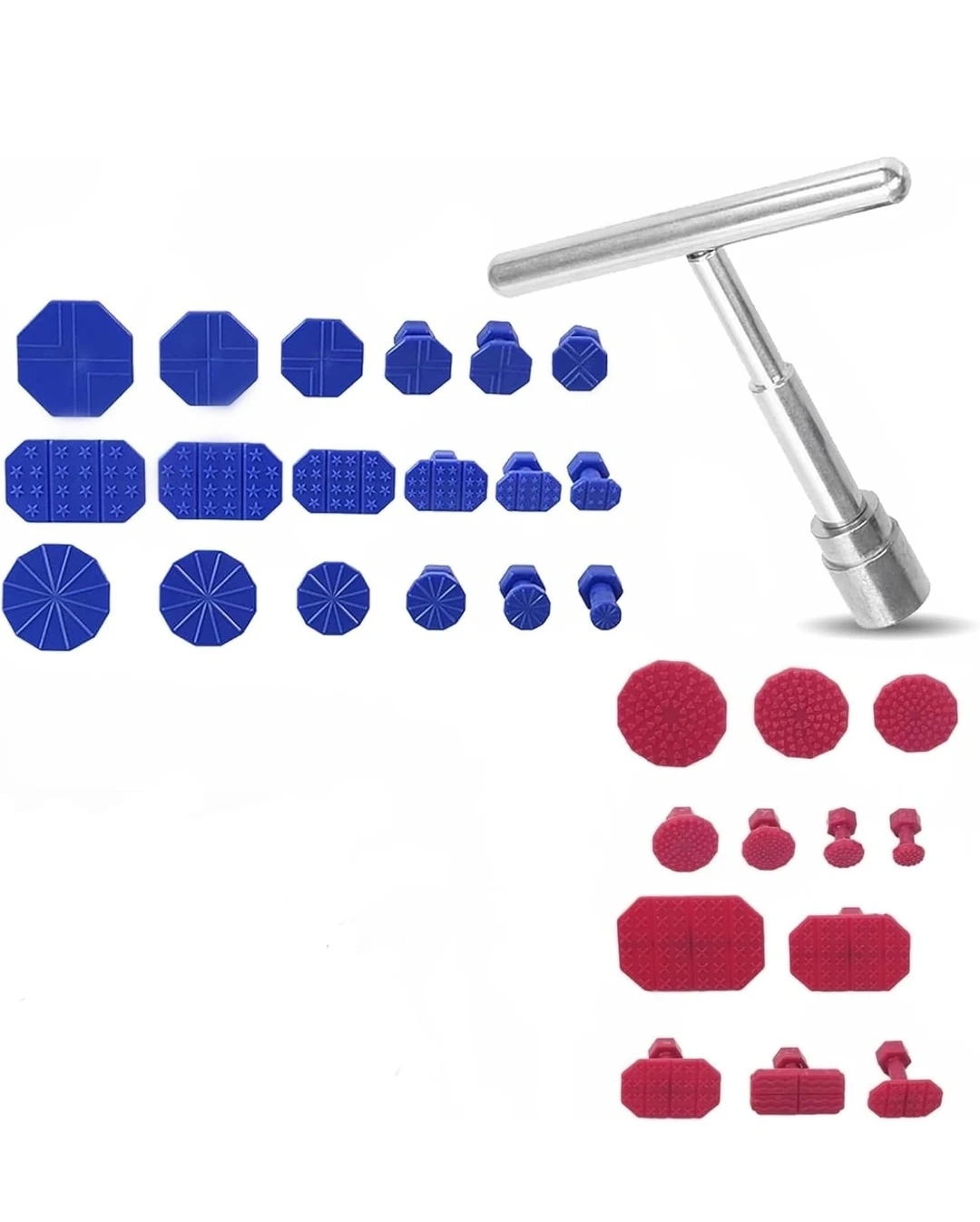 31 Piece Car Dent Puller Kit with T-Handle Rod