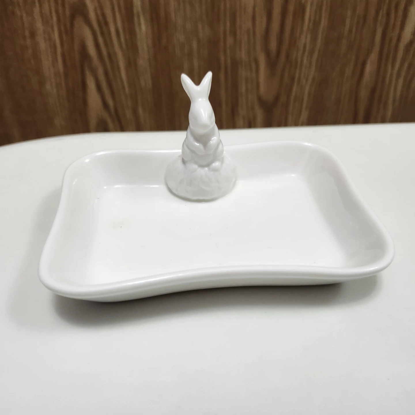 White Porcelan *Abbott* Bunny Dish. - photo 4