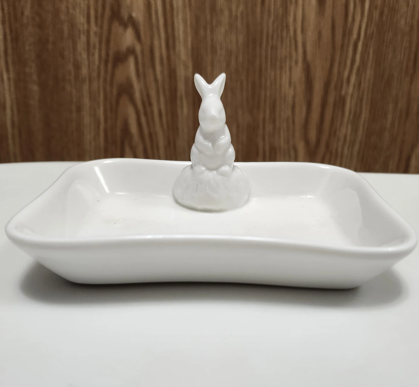 White Porcelan *Abbott* Bunny Dish. - photo 5