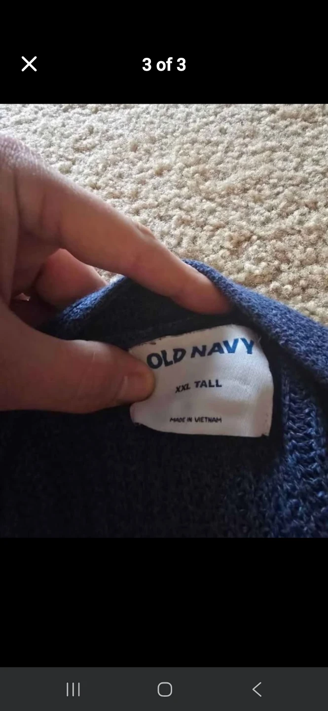 Old Navy Navy Blue Cardigan Sweater XXL Tall - photo 3