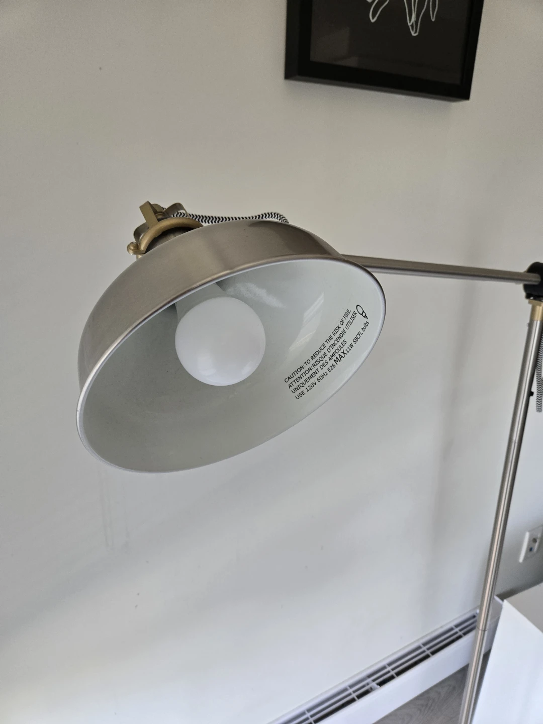 Ikea Ranarp silver Adjustable Floor Lamp - grey - photo 3