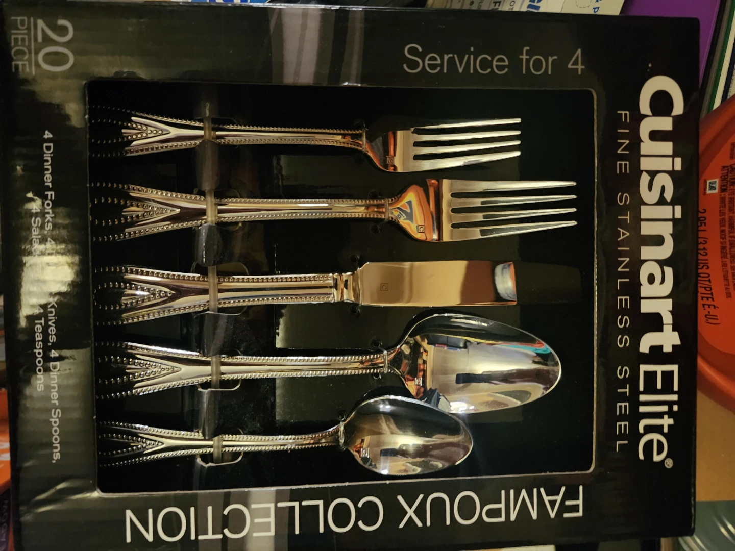 Cuisinart Elite 20-Piece Stainless Steel Flatware Set