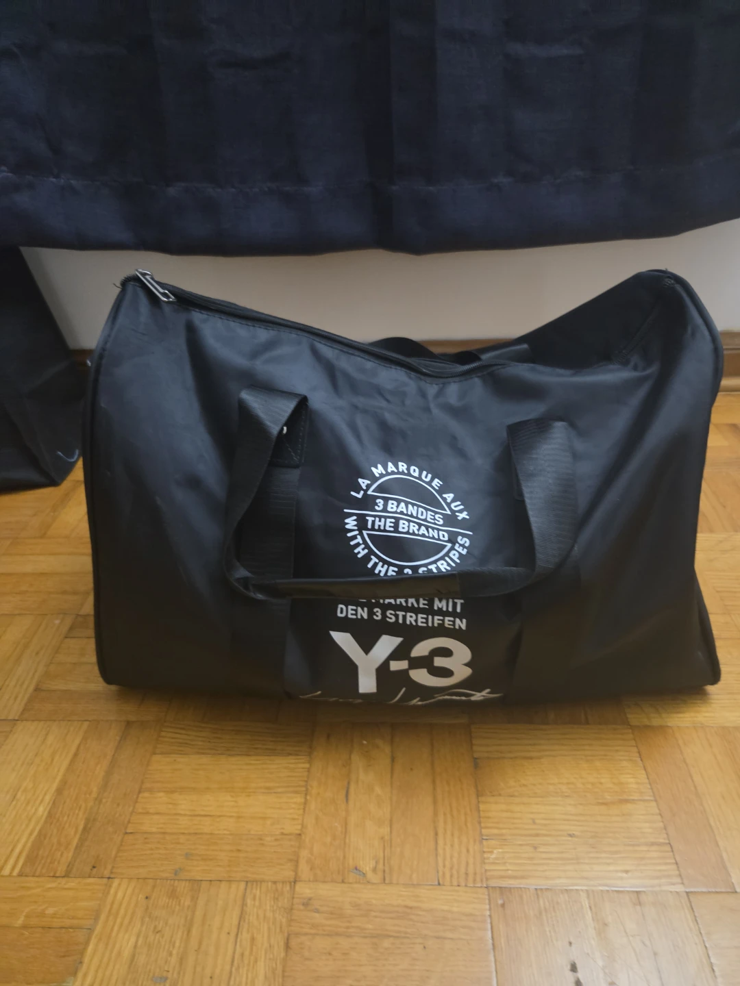 Y-3 Black Duffel Bag