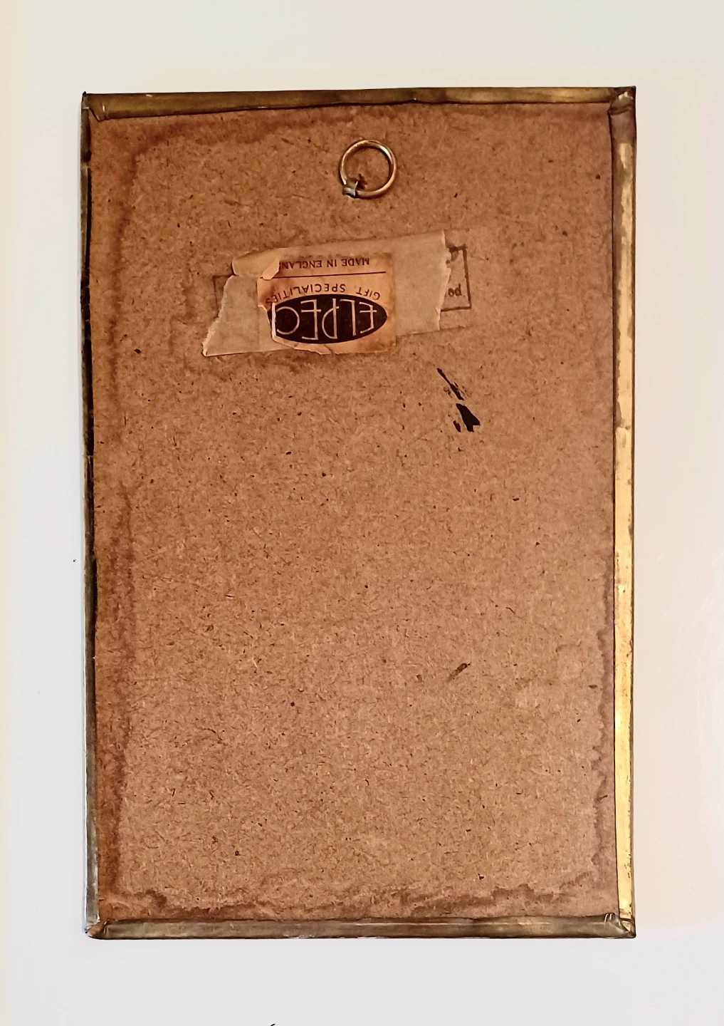 Antique Elpec Repousse Brass Blessing Plaque - photo 2