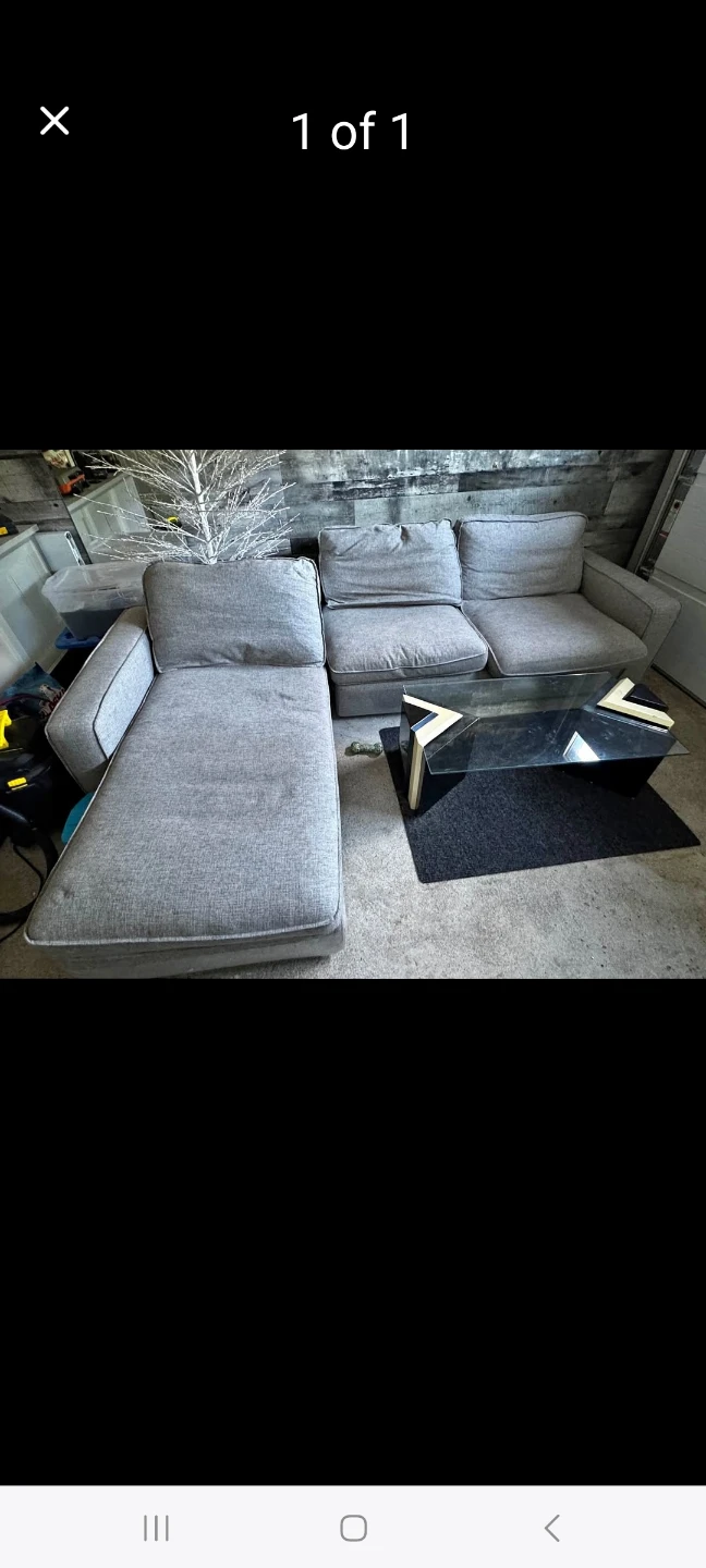 Free Grey Sectional Sofa free delivery