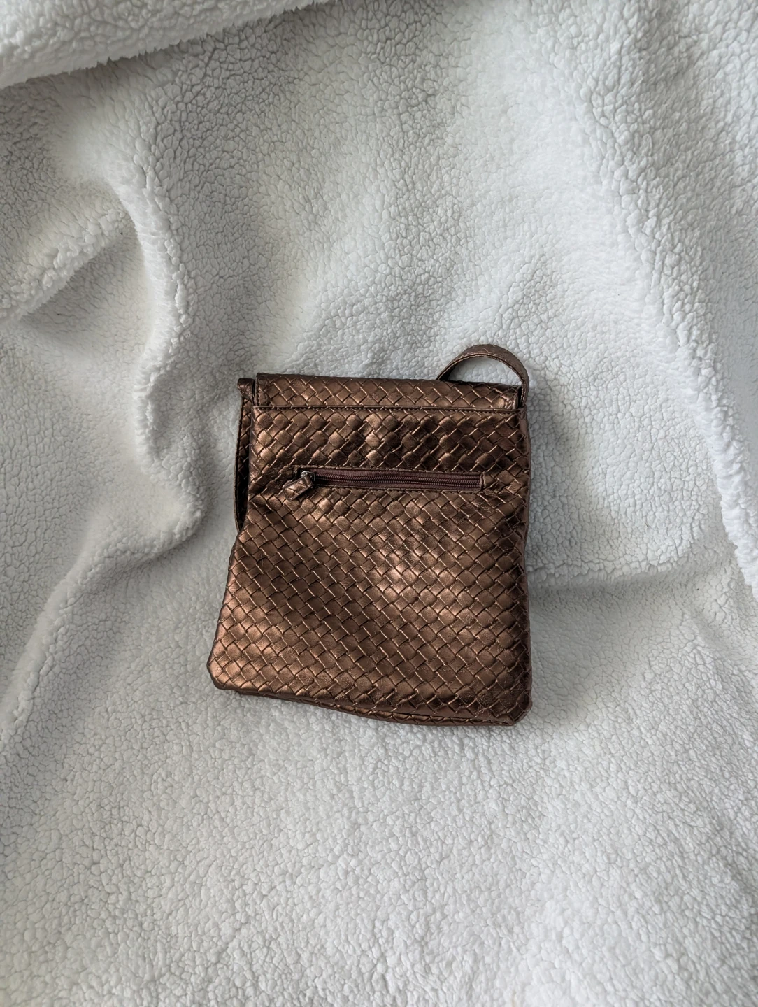Baci Italy Woven Bronze Crossbody Bag - photo 2