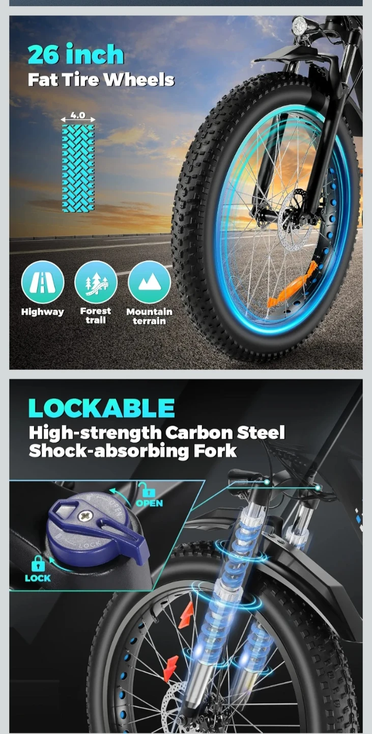 ElectriElectric Bike for Adult, - photo 5