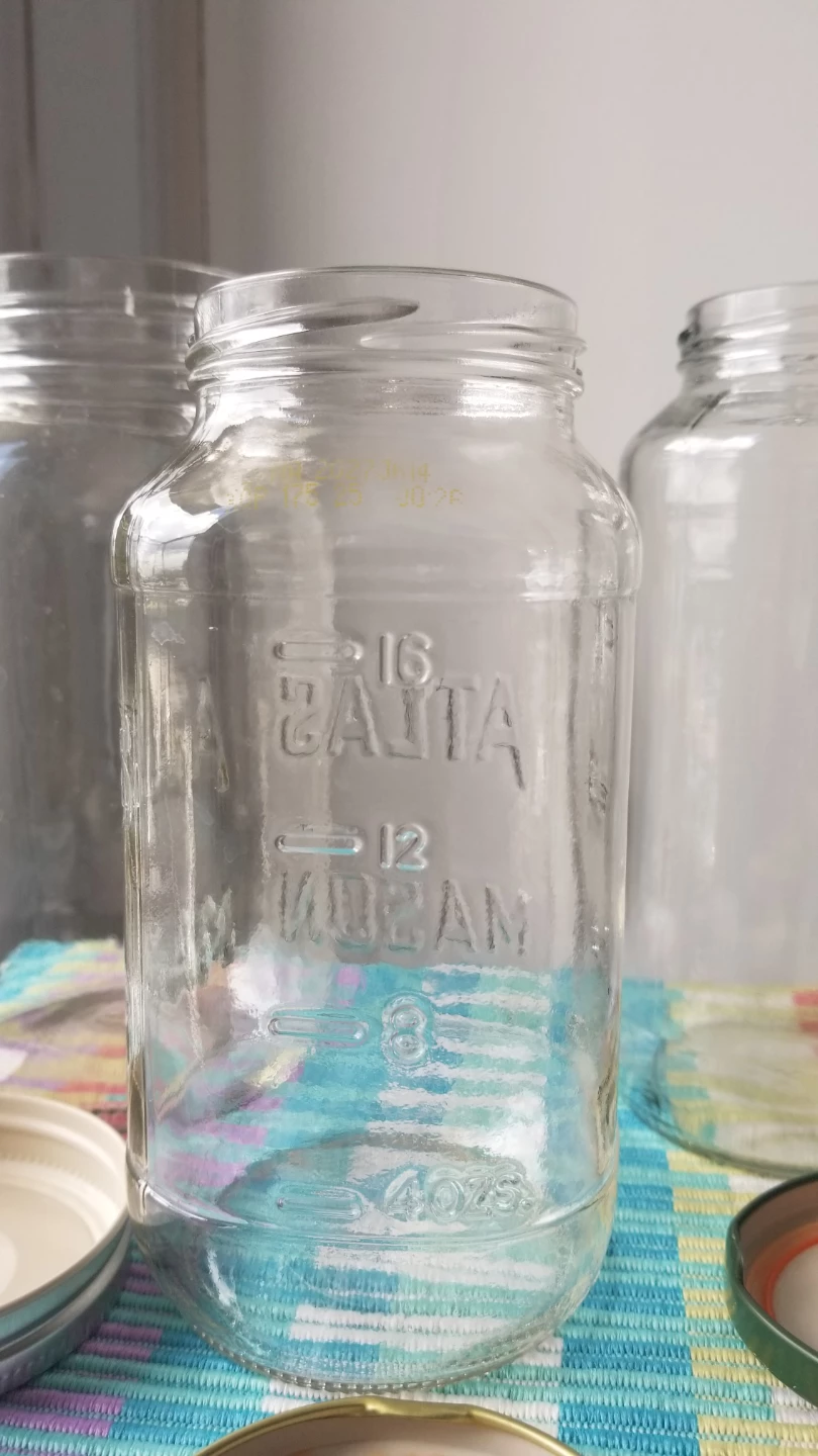 Set of 3 Glsss Jars with Lids-⚽️ - photo 3