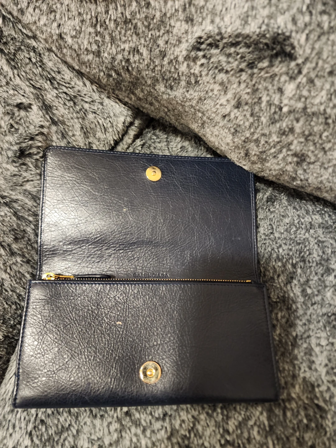 Balenciaga Blue Leather Wallet - photo 4