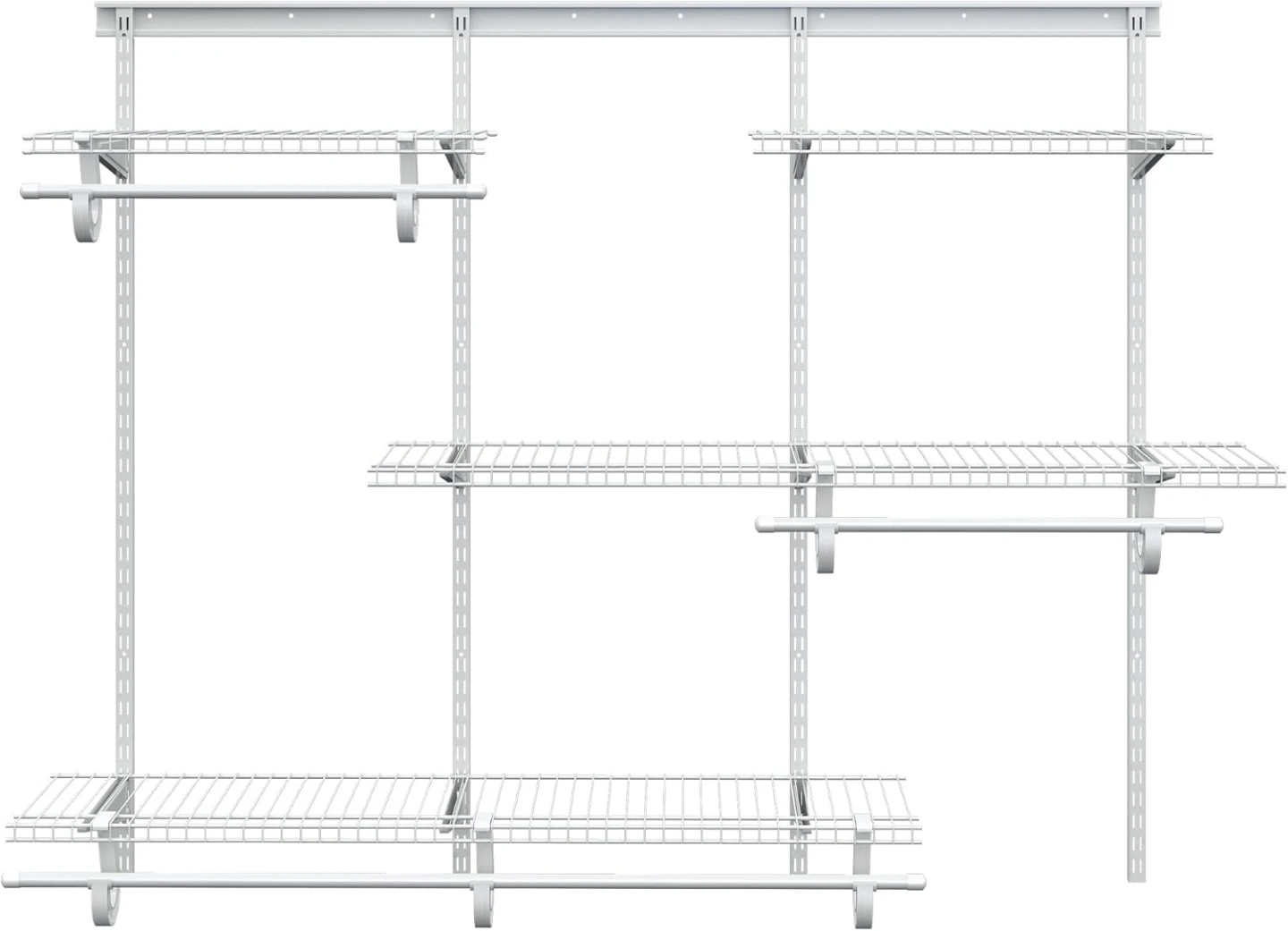 PROWORX 4-6 Ft Closet Organizer Wire Shelving System White