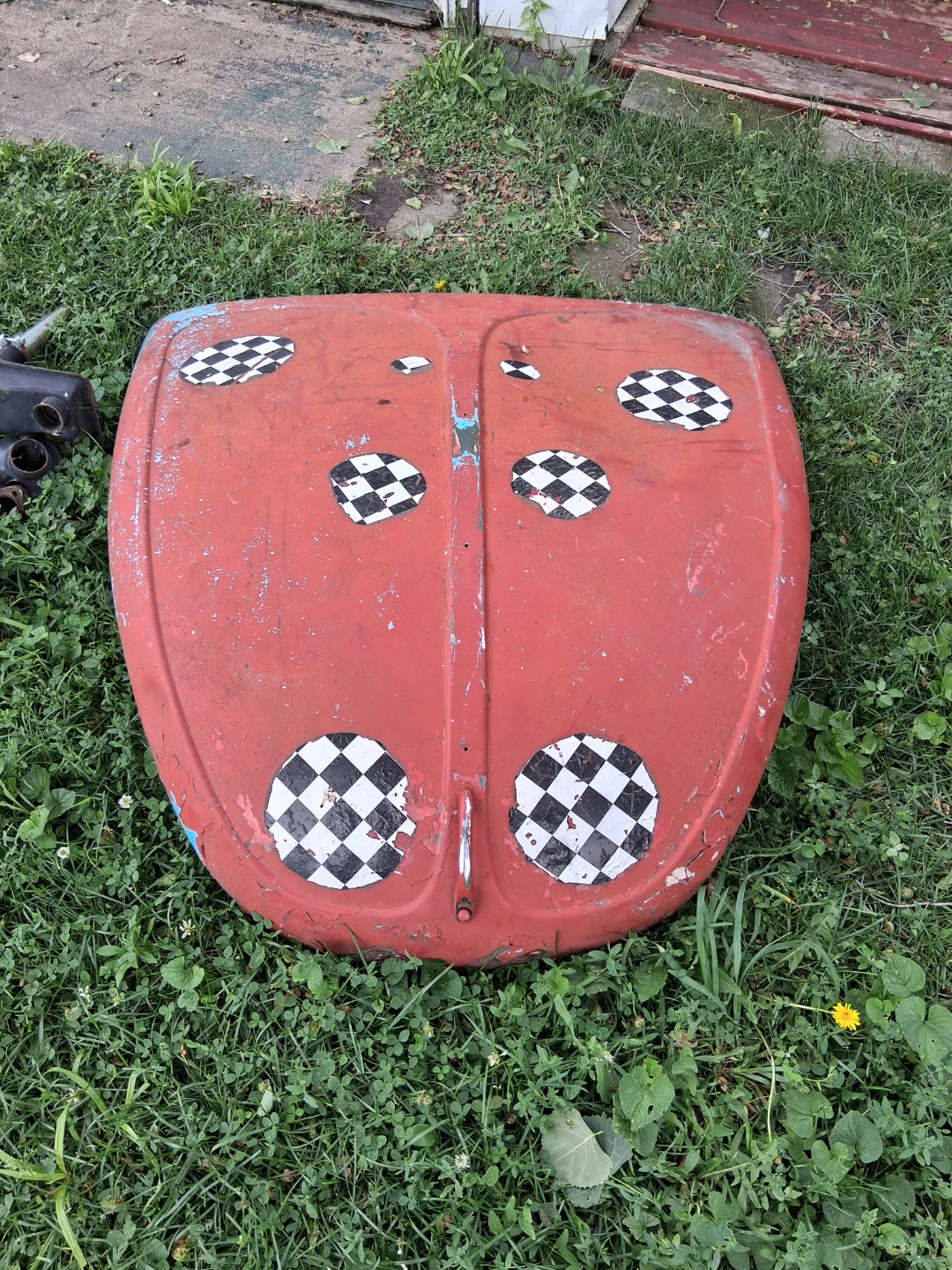 74 Volkswagen SuperBeetle Hood and Engine Lid with exhaust