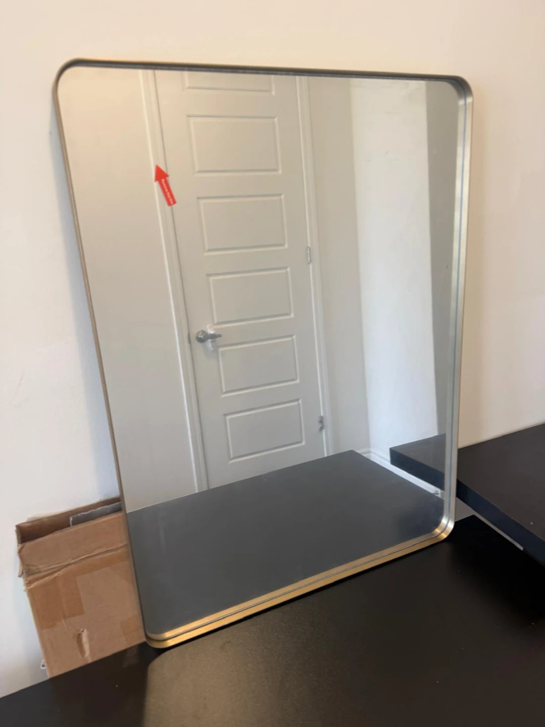 Rectangular Wall Mirror with Gold Frame - photo 5