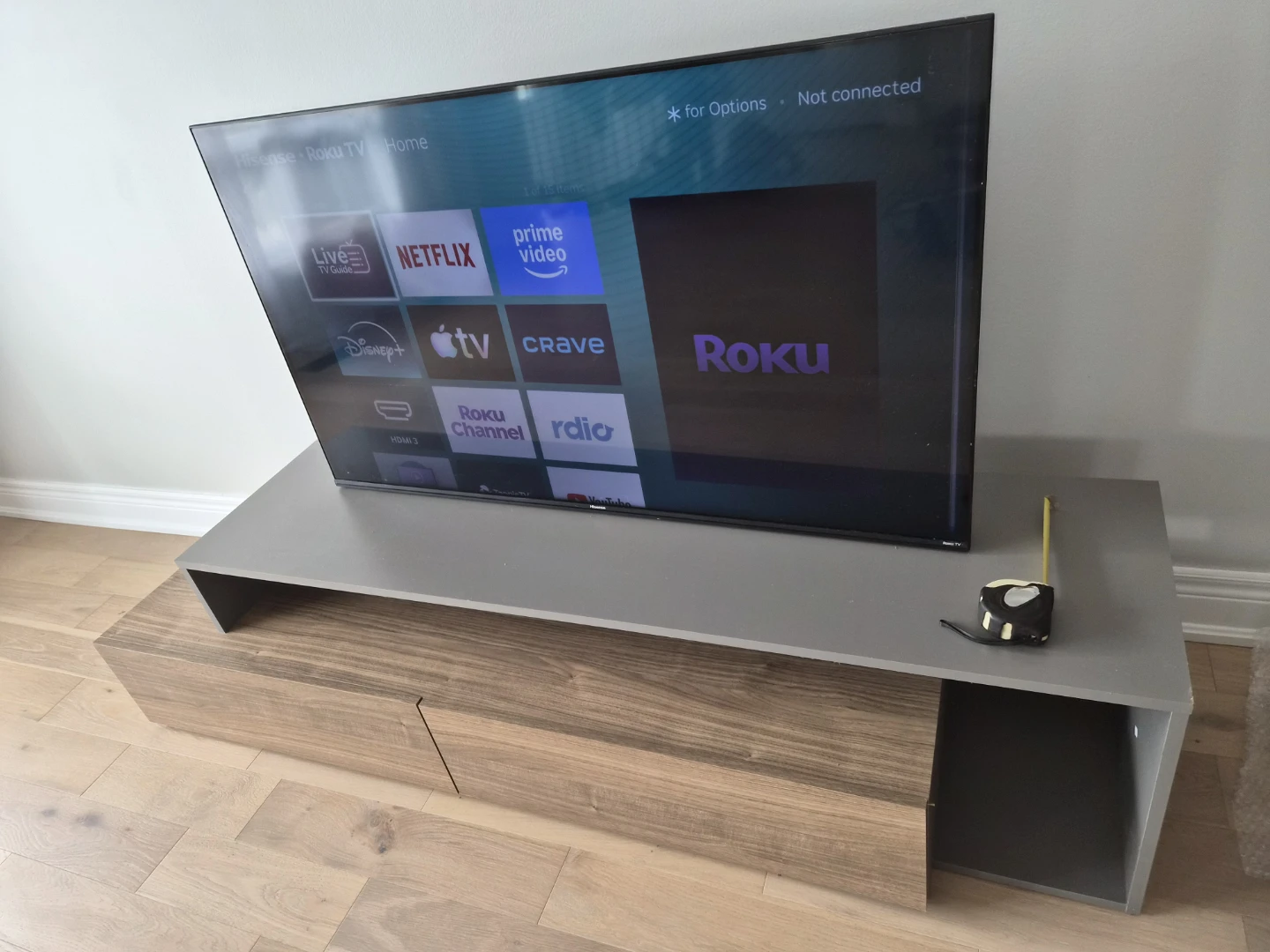 Modern TV Stand with Drawer + tv