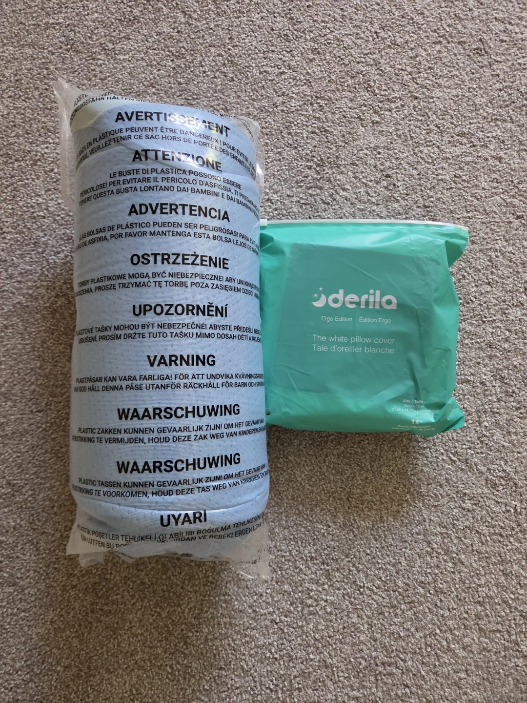 ⚽️Derila The White Pillow Cover - Ergo Edition