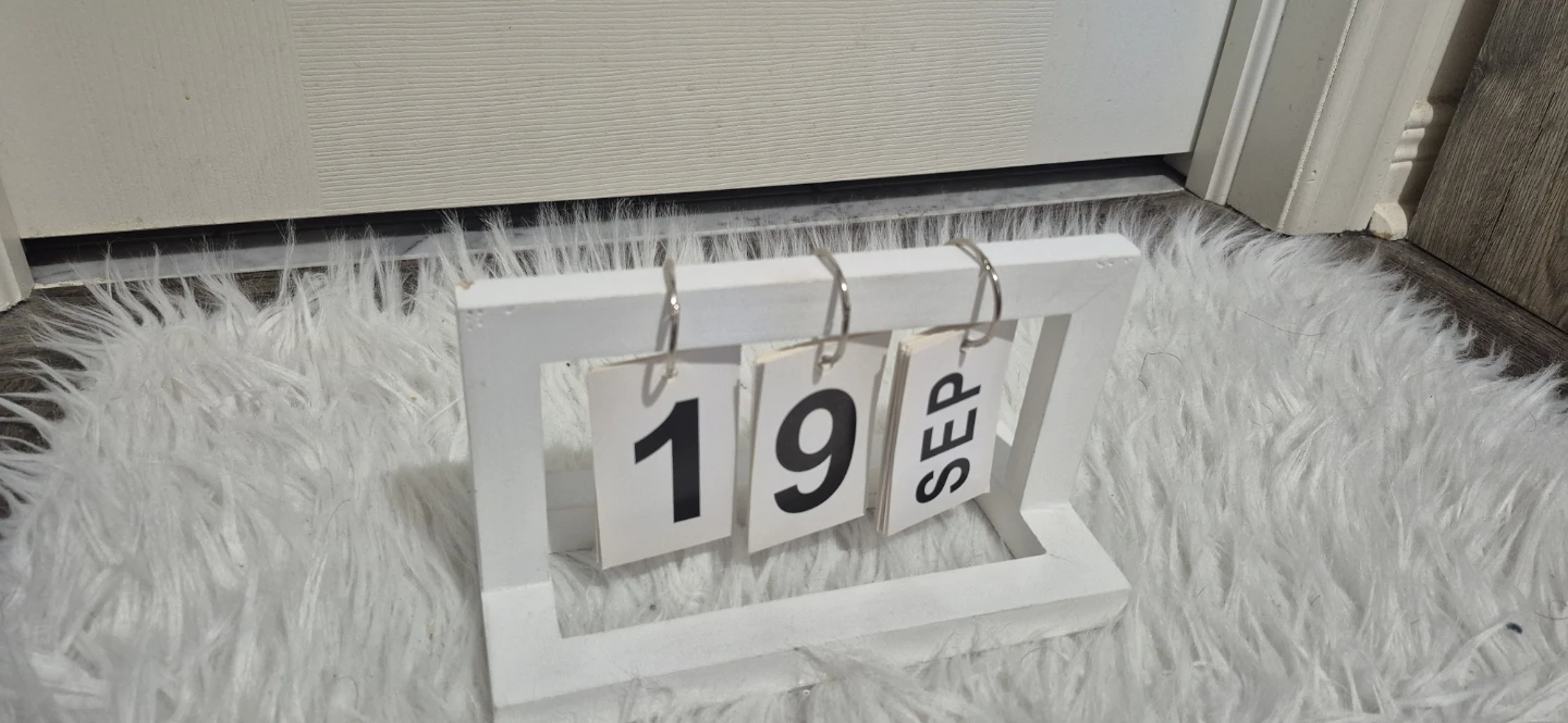 Wooden Perpetual Flip Calendar