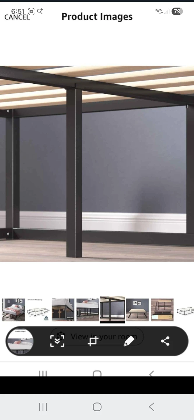 Black Metal Platform narrow twin Bed Fram ⚽️e - photo 3