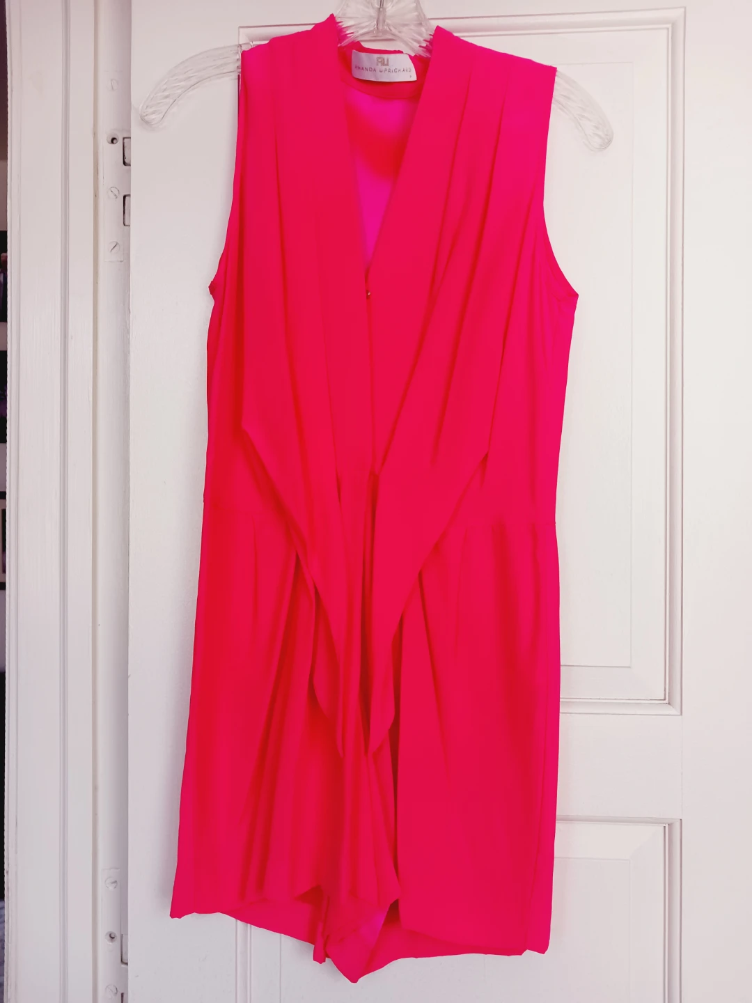 AMANDA UPRICHARD HOT PINK ROMPER/ JUMPSUIT.size 0