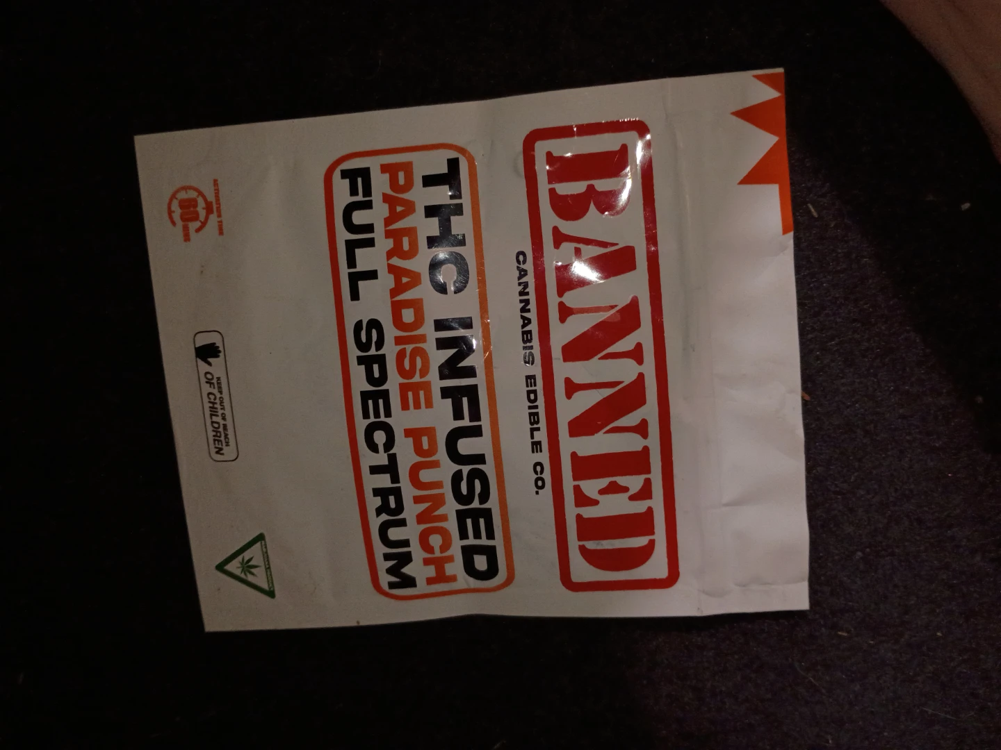 Banned THC Infused Paradise Punch Full Spectrum Edibles