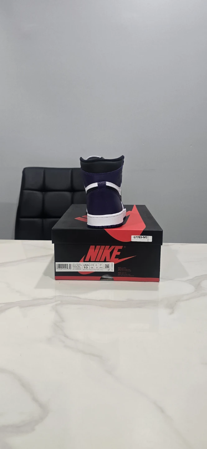 Air Jordan 1 Court Purple White size 10 - photo 2
