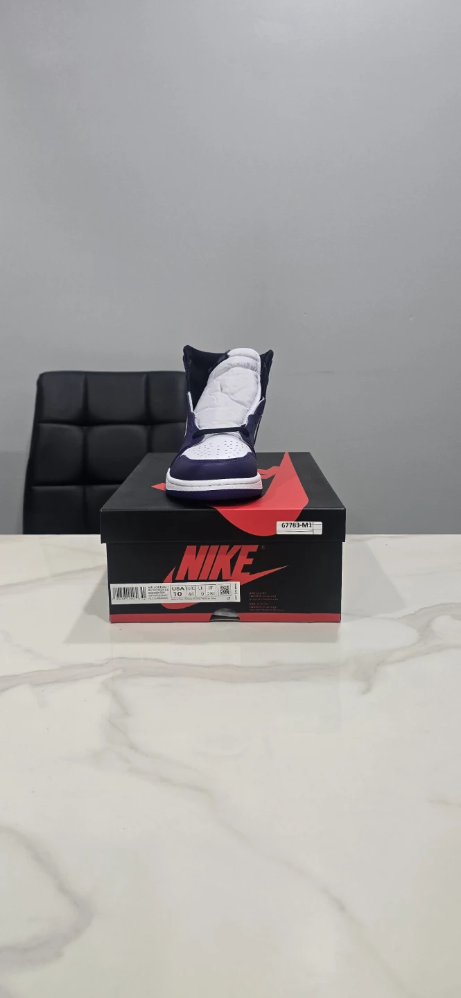 Air Jordan 1 Court Purple White size 10 - photo 4