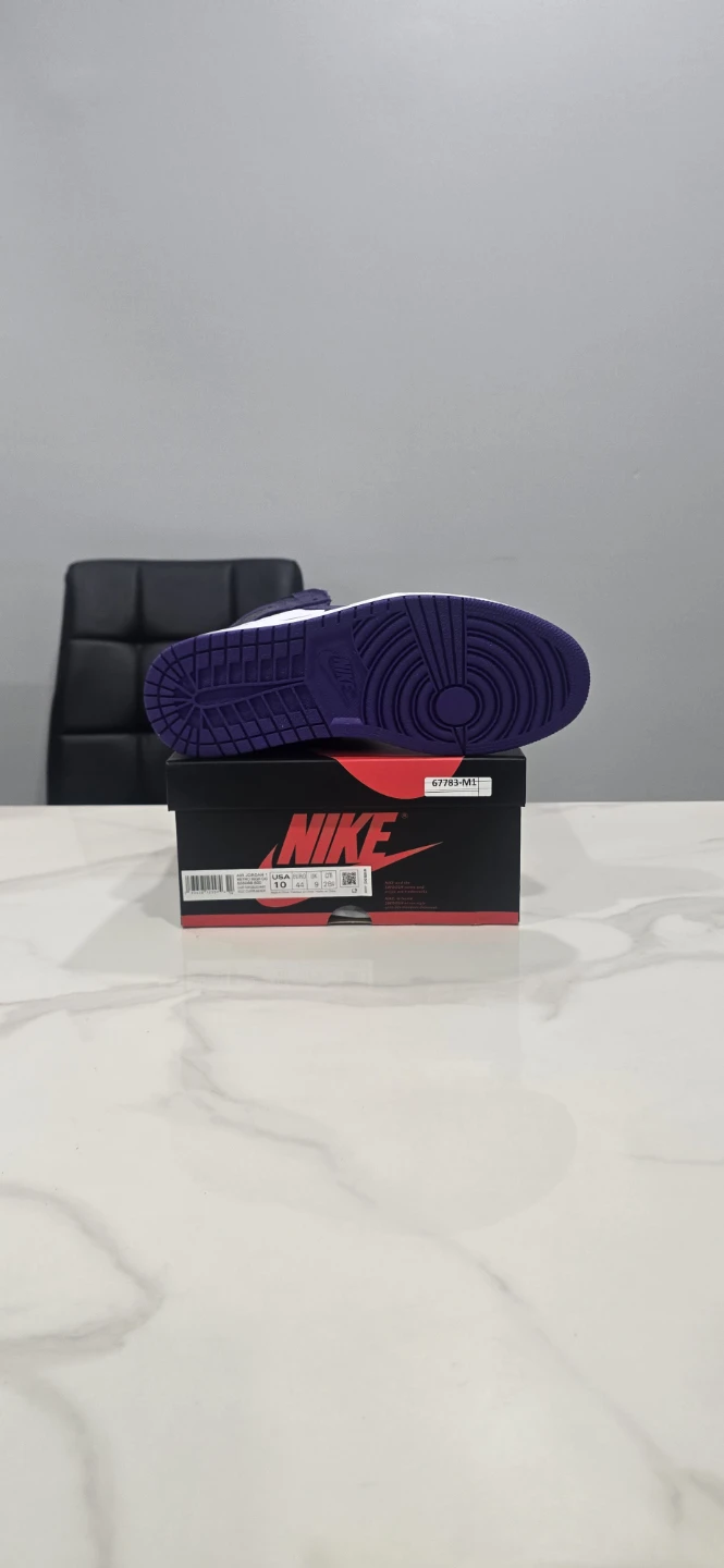 Air Jordan 1 Court Purple White size 10 - photo 5