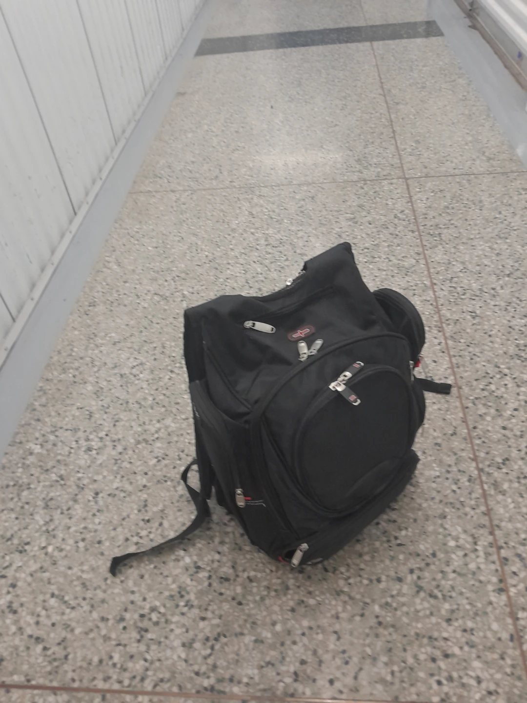 Black Travel Backpack Original Elleven Medium Size