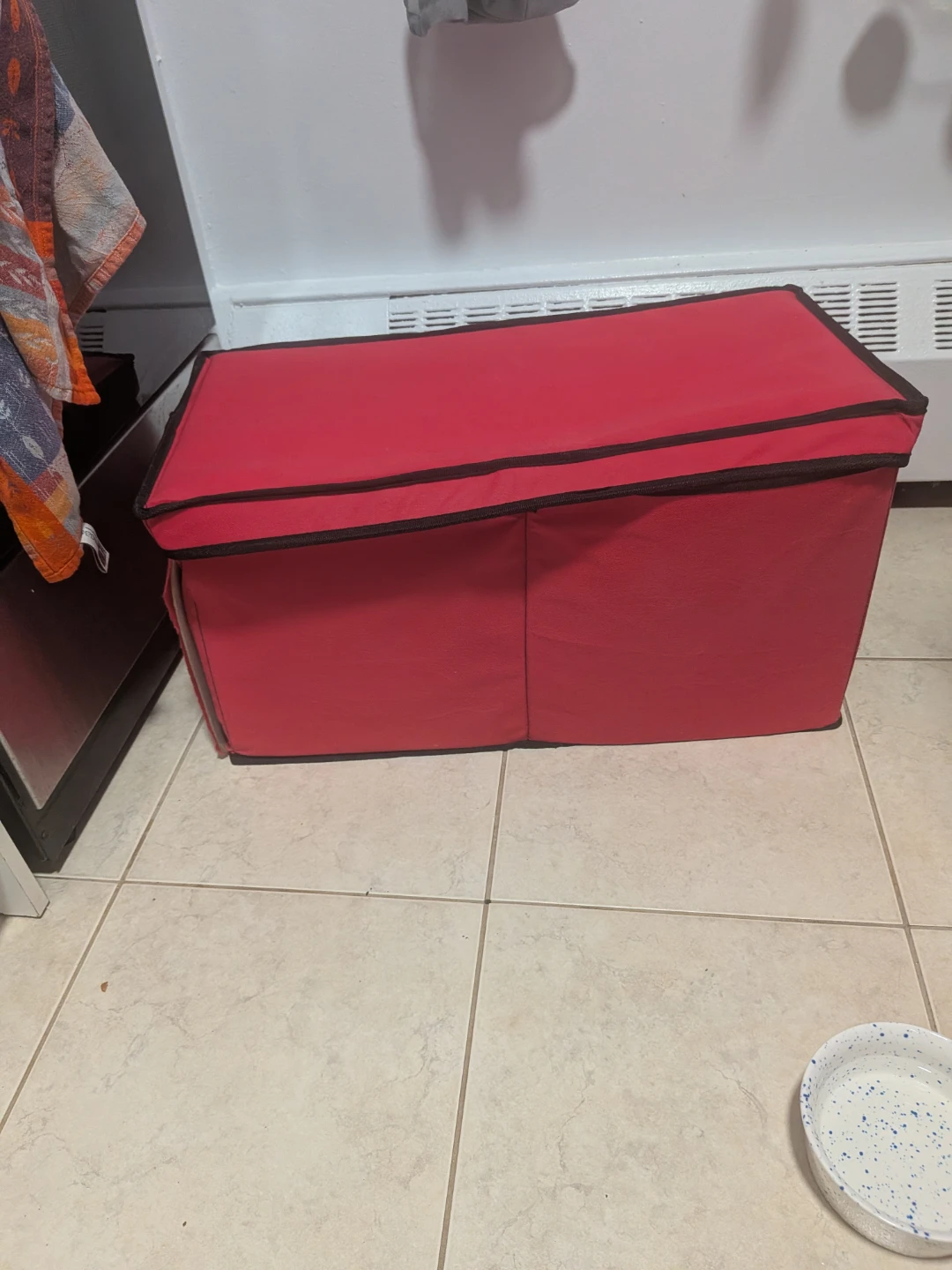 Red Christmas Ornament Storage Bag - photo 5