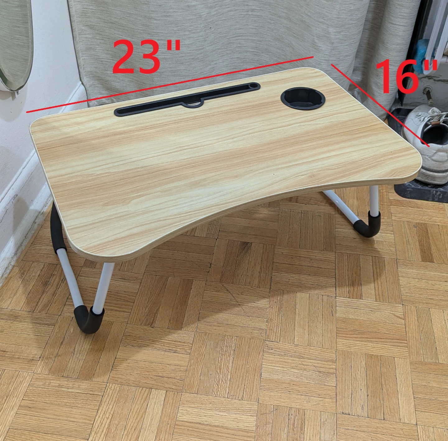Small Portable Folding Laptop Tablet TV Bed Tray\Dinner Table - photo 2
