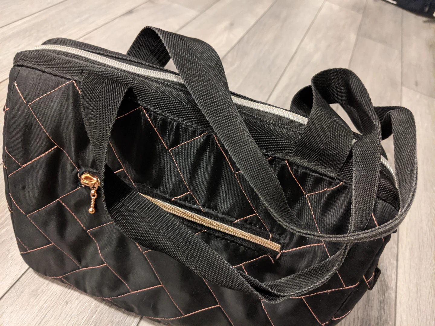 Black Quilted & Roy Foss Cooler Bag Set - photo 3