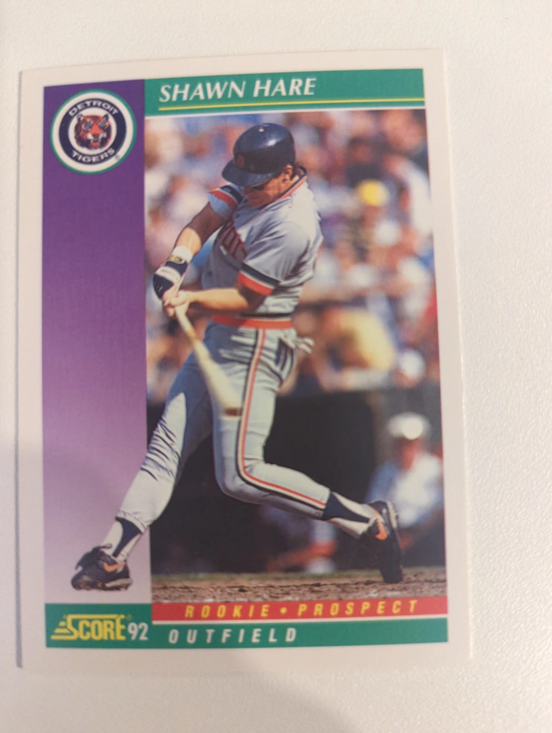 ⚽ 1992 Score Shawn Hare Detroit Tigers Baseball Card