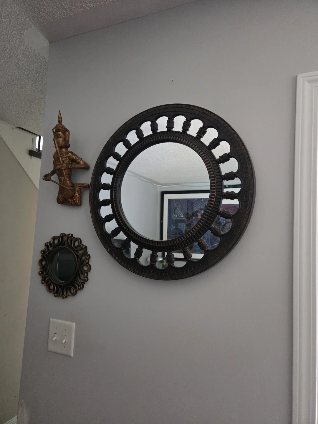 Decorative Round Wall Mirror - photo 2