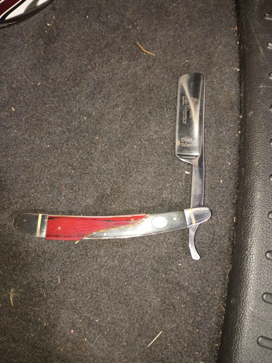 Steel Warrior Straight Razor with Red Handle - photo 2