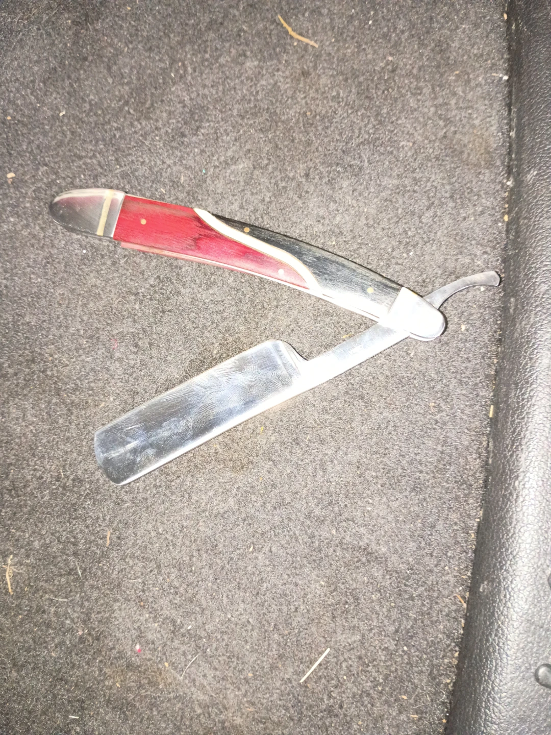 Steel Warrior Straight Razor with Red Handle - photo 3