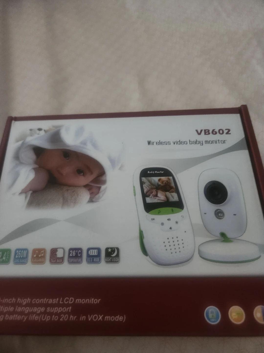 VB602 Wireless Video Baby Monitor